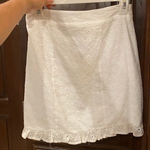 Brand new white lace skirt from Francesca’s